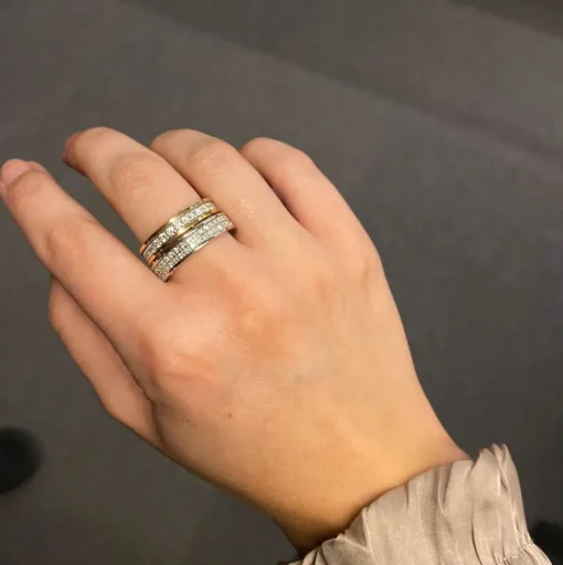 Aeternitas Alliansring Vitguld