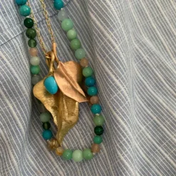 Bead Collier Mix Turkos 80 cm