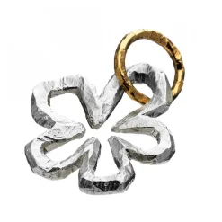 Blomma Hänge Silver/Rödguld