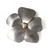 Blomst Brosch Vitguld