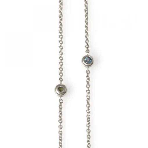 Bobbel Collier Vitguld