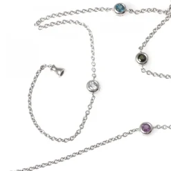 Bobbel Collier Vitguld