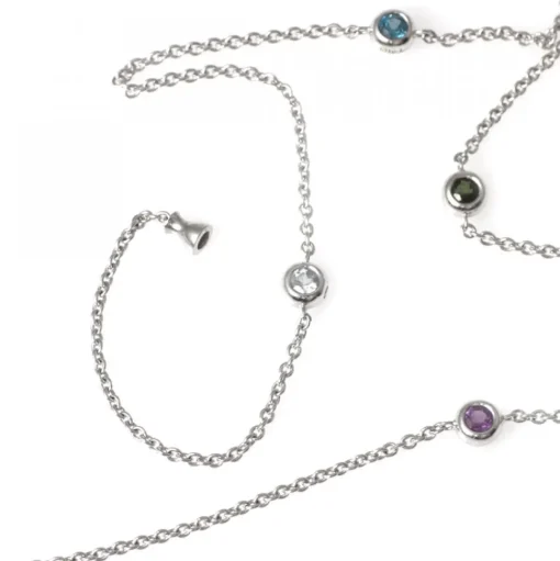 Bobbel Collier Vitguld