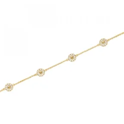 Daisy Armband Förgyllt 7mm