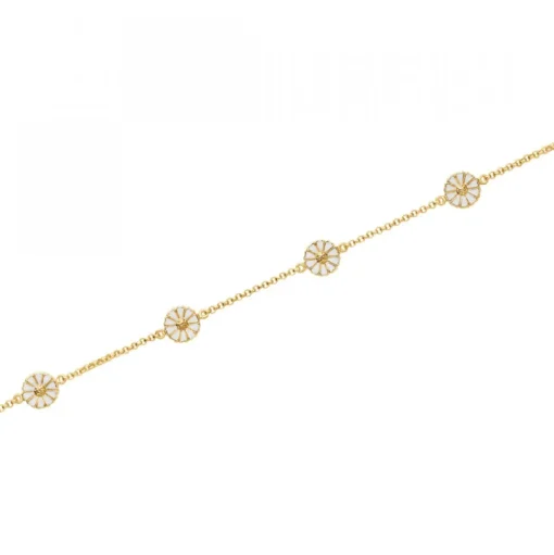 Daisy Armband Förgyllt 7mm