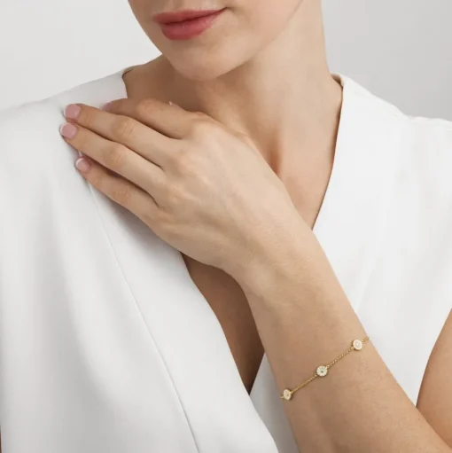 Daisy Armband Förgyllt 7mm