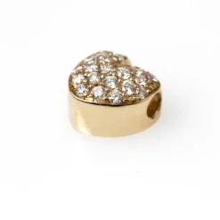 Diamanthänge Hjärta Pavé Rödguld