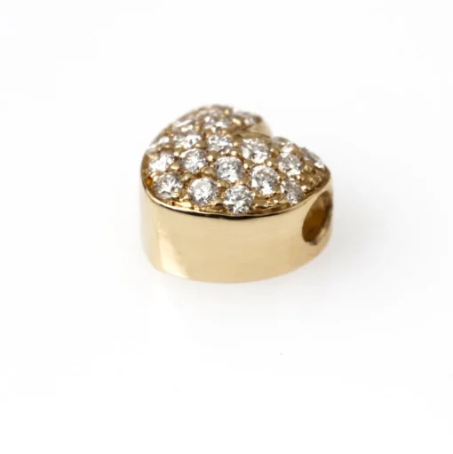 Diamanthänge Hjärta Pavé Rödguld