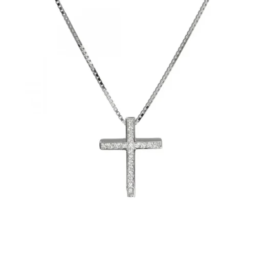 Diamantkors Vitguld