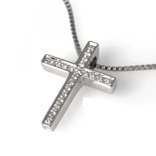 Diamantkors Vitguld