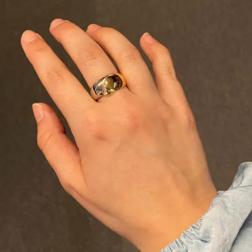 Diamantring Tvåfärgad