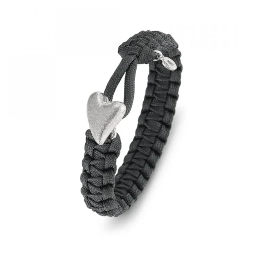 From Soldier to Soldier Armband Hjärta Grå