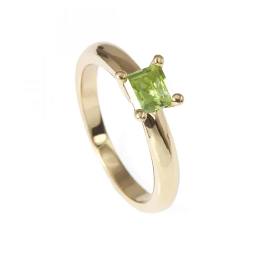 Guldring Happy Peridot Golden Lady