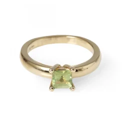 Guldring Happy Peridot Golden Lady