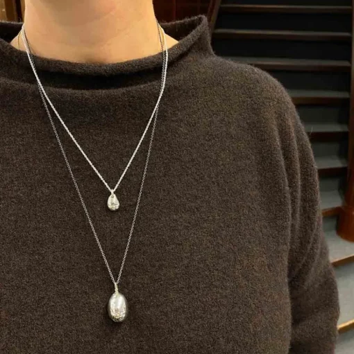 Halsband Droppe Silver