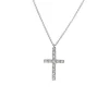Halsband Kors Vitguld Diamanter