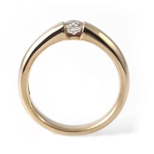Håll Mig Diamantring Rödguld