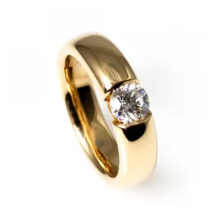 Håll Mig Diamantring Rödguld