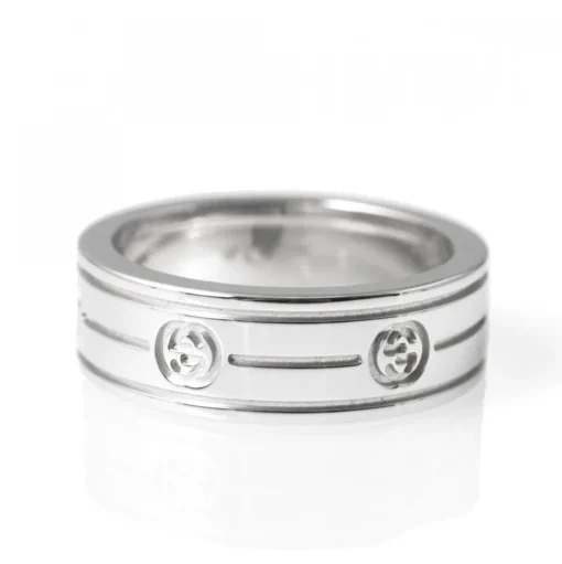 Interlocked Ring Vitguld