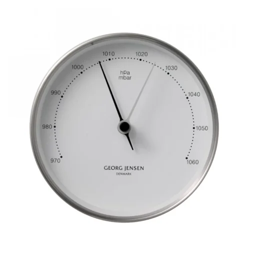 Koppel Barometer Vit/Stål 100 mm