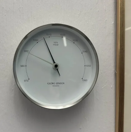 Koppel Barometer Vit/Stål 150 mm