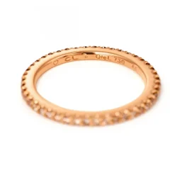 Love Bands Rosé Ring Chokladbruna Diamanter