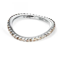 Love Bands Vitguld Ring Chokladbruna Diamanter