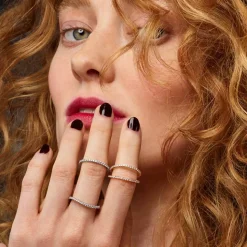 Love Bands Vitguld Ring Chokladbruna Diamanter