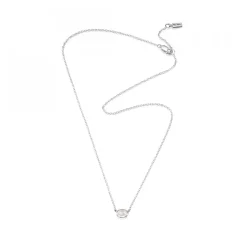 Love Bead Halsband - Silver Rosenkvarts