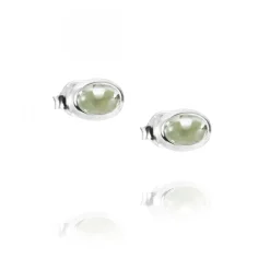 Love Bead Örhängen - Silver Grönkvarts Efva Attling