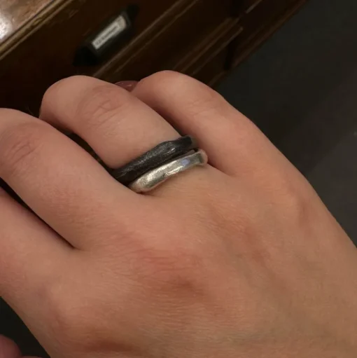 Recycled Thin Ring Silver