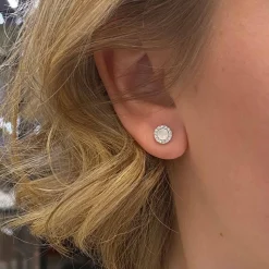 Örhängen Diamantkrans Vitguld