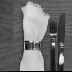 Servettring Silver Blank Ränder från Dacapo