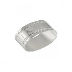 Servettring Silver Bård Dacapo