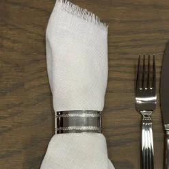 Servettring Silver Bård Dacapo