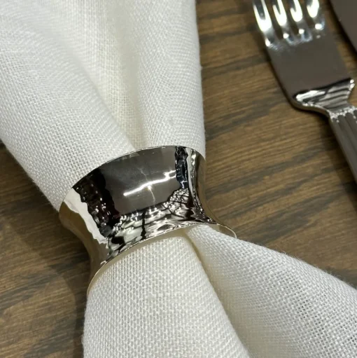 Servettring Silver Hamrad Konkav Dacapo
