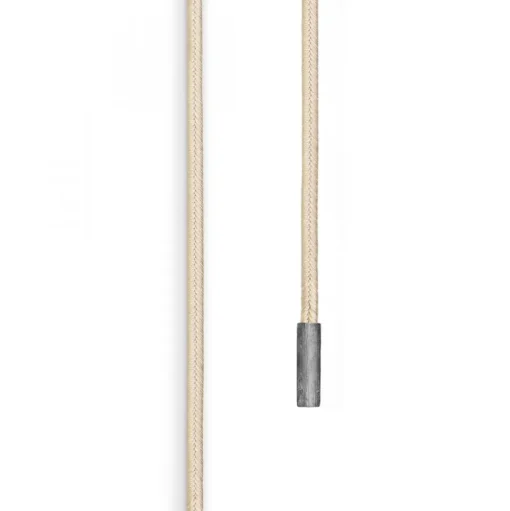 Sidensnodd Beige Silver