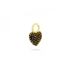 Signature Eternal Heart Mini Pendant Svart Spinell Guld