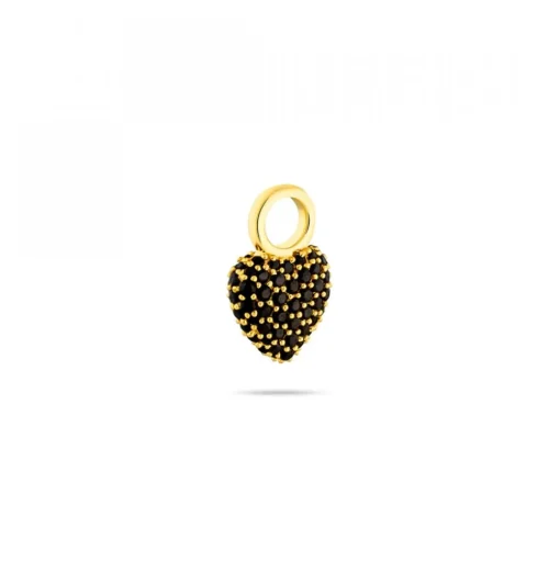 Signature Eternal Heart Mini Pendant Svart Spinell Guld