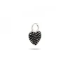 Signature Eternal Heart Mini Pendant Svart Spinell Silver