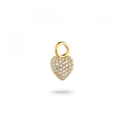 Signature Eternal Heart Mini Pendant Bergkristall Guld
