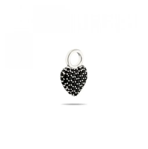 Signature Eternal Heart Mini Pendant Svart Spinell Silver