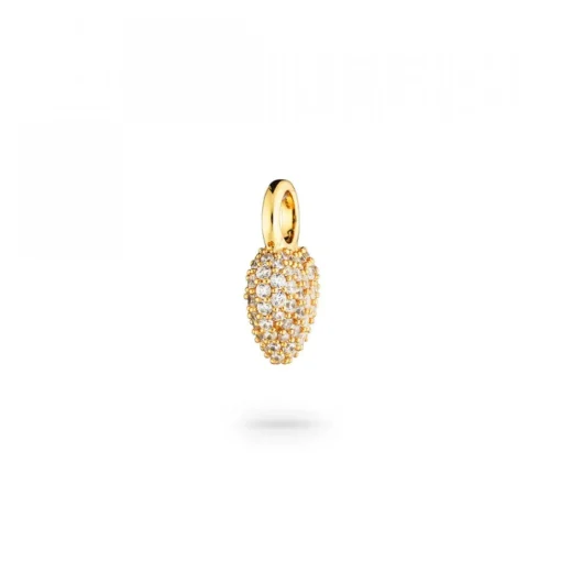 Signature Eternal Heart Mini Pendant Bergkristall Guld
