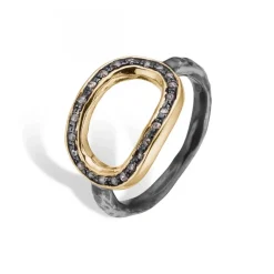 Silhouette Pavé Ring