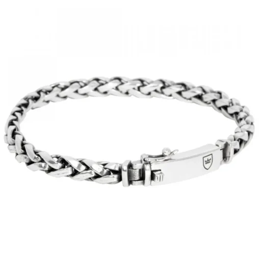 Silverarmband Flätat