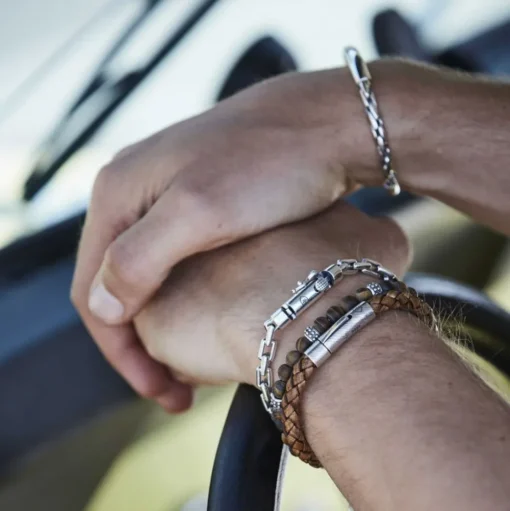 Silverarmband Länkar