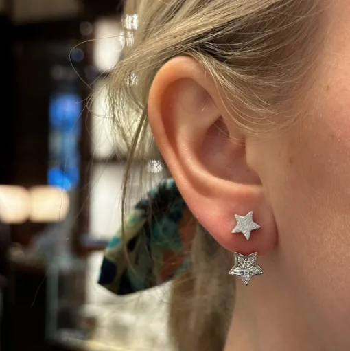 Star Påhäng Stor Vitguld