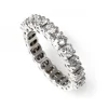 Stretch Ring 0, 96 ct Vitguld