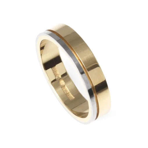 Tvåfärgad Guldring 4,5 mm Engelbert