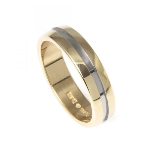 Tvåfärgad Guldring 5mm